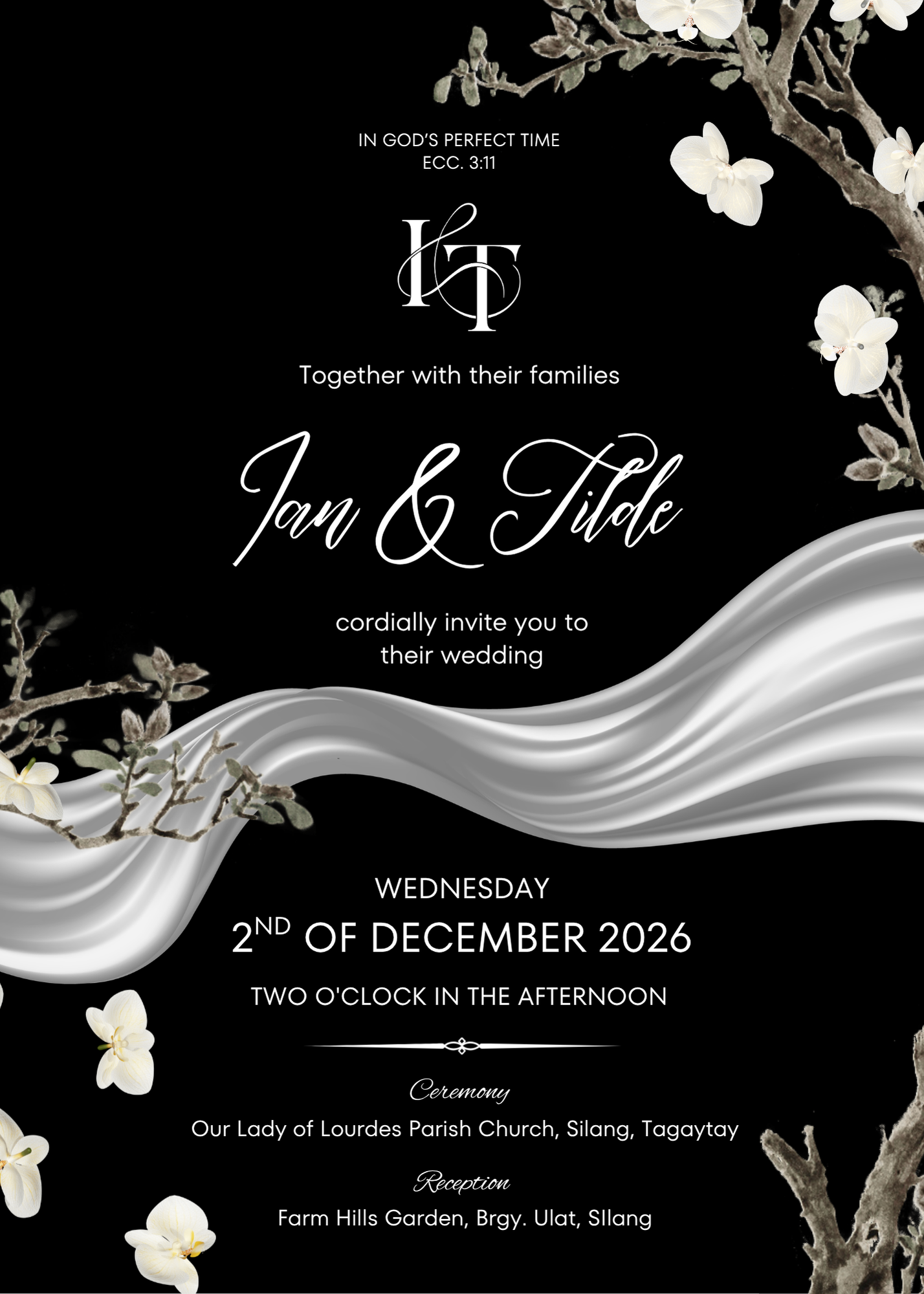 Wedding Entourage - Invitation